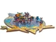 Пазл головоломка BauTech Сова Wood деревянный 300 деталей 29X42cm A3 Синий (1008-905-02) - изображение 2