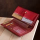 Кожаный кошелек женский ST Leather 18,5х9,5х3 см (acs0016997) Красный - изображение 9