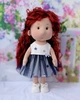 Интерьерная текстильная кукла ручной работы Лиза Hand Made - изображение 3
