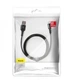 Кабель Baseus Halo Data Lightning 2.4A (0.5m) black - зображення 1