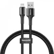 Кабель Baseus Halo Data Lightning 2.4A (0.5m) black - зображення 2