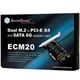 Плата-адаптер PCIe x4 для SSD m.2 NVMe + SATA 2230, 2242, 2260, 2280 (SST-ECM20) - изображение 2