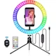 Кольцевая лампа RGB 20см + железный штатив + блютуз пульт - изображение 3
