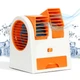 Мини Кондиционер Вентилятор Mini Fan Air Conditioning Оранжевый с охлаждением портативный очиститель воздуха переносной настольный для дома от USB - изображение 1