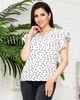 Блузка Khan 50 XL белая в горох kh166/1 - изображение 2
