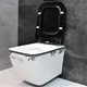Унитаз DUSEL CUBIS CHIC STYLE подвесной DWHT10201030CS с сиденьем Soft Close дюропласт - изображение 6