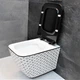 Унитаз DUSEL CUBIS LV STYLE подвесной DWHT10201030LVS с сиденьем Soft Close дюропласт - изображение 10