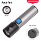 Фонарь карманный ручной аккумуляторный портативный LED Bailong BL K31 (USB) Серый - изображение 5