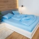 Простынь сатин 100х170 голубая NaviHome (1SS-LB-R) - изображение 1