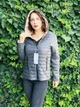 Куртка Khan женская весенняя двусторонняя бежевый/серый 52 2XL - изображение 1