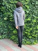 Куртка Khan женская весенняя двусторонняя бежевый/серый 52 2XL - изображение 4