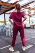 Костюм KHAN женский прогулочныйна резинке бордового цвета 50 XL - изображение 2