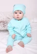 Костюмчик с вышивкой (любое имя) для девочки 62 см мятный - изображение 2