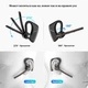 Бездротова bluetooth гарнітура New Bee M50 Чорна - зображення 3