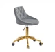 Офісне крісло Onder Mebli FORO + BUTTON Б-Т СІРИЙ B-1004 GD - MODERN OFFICE - зображення 4