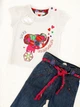 Костюм : Футболка, джинсы Losan Mc baby girls (018801804/001) Белый M9-74 см - изображение 2