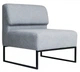 Диван Lounge Единица со спинкой 770 x 770 x 830H см Серый - изображение 1