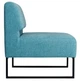Диван Lounge Единица со спинкой 770 x 770 x 830H см Голубой - изображение 2
