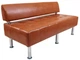 Диван Office Двойка 1550 x 680 x 750H см Со спинкой Титан Cognac Коричневый - изображение 2