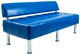 Диван Richman Офис Двойка 1550 x 680 x 750H см Со спинкой Rainbow Royal Blue Синий - изображение 1