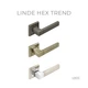 Ручки дверные на квадрате - Античная бронза Linde Hex Trend - изображение 3