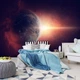 Фотообои бумажные DecoArt Космос+планета 368 x 254 см 4 сегмента (12924 - P8) - изображение 2