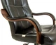 Офисное Кресло Руководителя Virginia Кожа Wood Lux М1 Tilt Черное - изображение 4
