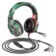 Игровые наушники НОСО Gaming Headphones Hi-Res ESD08 с микрофоном и LED подсветкой проводные Camouflage (ESD08) - изображение 4