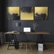 Модульная картина из трех частей Black and Gold 111x35 см (MK322405) - изображение 5