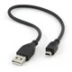 Дата кабель USB 2.0 AM to Mini 5P 0.3m Cablexpert (CCP-USB2-AM5P-1) - зображення 1