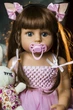 Лялька Реборн Reborn 55 см вушка силіконова NPK DOLL - зображення 2