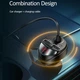 Адаптер автомобільний USAMS C22 Dual USB Car Charger With 3IN1 Spring Cable US-CC119 | 2USB, 3.4A | - зображення 6
