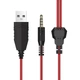 Игровые наушники BOROFONE Gaming Racing headphones Hi-Res BO101 с микрофоном и LED подсветкой проводные Black-Red (BO101R) - изображение 5