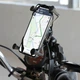 Металеве кріплення тримач телефону Motorace на кермо дзеркало для мотоцикла з Бездротова зарядка + USB - зображення 2