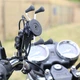Металлический держатель крепление телефона Motorace для мотоцикла на руль зеркало универсальный до 6.5" c USB QC 3.0 - изображение 1