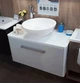 Тумба Fancy Marble Fiji подвесная белая с умывальником Mona 80 см - зображення 4