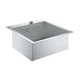 Мойка для кухни GROHE из нержавеющей стали Sink K800 518x560мм прямоугольная врезная матовая 0.7мм с сифоном 31583SD0 - изображение 1