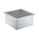 GROHE Мийка для кухні 464 x 464 мм, 1 чаша, матова, в рівень зі стільницею (31578SD0) - изображение 7