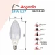 Лампа світлодіодна LED Right Hausen Platinum MAGNOLIA 54W, Е27, 5000К, 15.8.04.2 - зображення 2