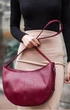 Женская кожаная сумка-хобо BlankNote Круассан BN-BAG-12-vin Виноград - изображение 4