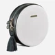Сумка кросс-боди женская кожаная BlankNote Круглая Tablet BN-BAG-23-day-night Черно-белая - изображение 2