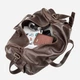 Дорожная сумка мужская Grande Pelle leather-11044 Коричневая - изображение 7