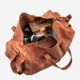 Дорожная сумка мужская Grande Pelle leather-11047 Коричневая - изображение 8