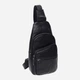 Сумка слинг через плечо мужская из натуральной кожи Laras K101037 Black (ROZ6300004234) - изображение 2