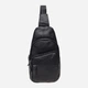 Сумка слинг через плечо мужская из натуральной кожи Laras K101037 Black (ROZ6300004234) - изображение 1