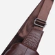 Сумка-слинг мужская кожаная Laras K102096 Brown (ROZ6300004279) - изображение 10