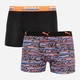 Набор трусов-боксеров мужских хлопковых Puma Logo Aop Boxer 2P 501003001030 2 шт M Черные с оранжевым и синим (8718824805375) - изображение 1