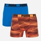 Набор трусов-боксеров мужских Puma Active Boxer Print 2P 501010001030 2 шт S Синие с черным (8718824806082) - изображение 1