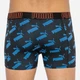Набір трусів-боксерів чоловічих бавовняних Puma Big Logo Aop Boxer 2P 501012001030 2 шт S Чорні з синім (8718824806327) - зображення 3