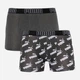 Набор трусов-боксеров мужских Puma Big Logo Aop Boxer 2P 501012001200 2 шт M Темно-серые с белым (8718824806372) - изображение 1